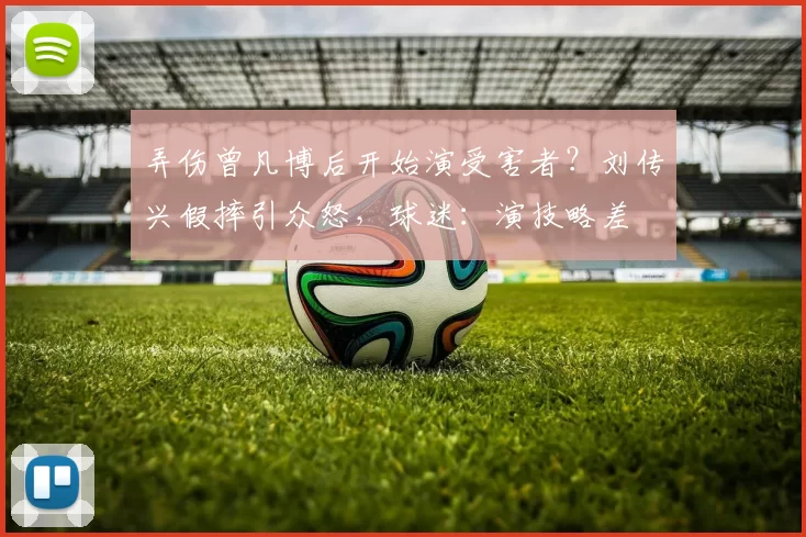 弄伤曾凡博后开始演受害者？刘传兴假摔引众怒，球迷：演技略差