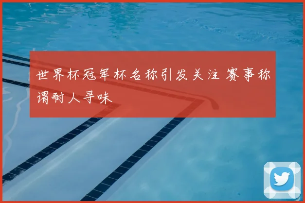 世界杯冠军杯名称引发关注 赛事称谓耐人寻味